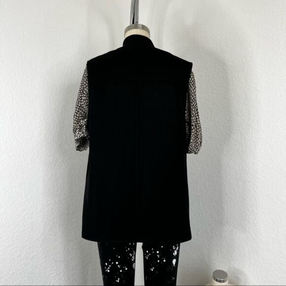 Club Monaco Biker Moto Vest Sleeveless - Picture 6 of 7